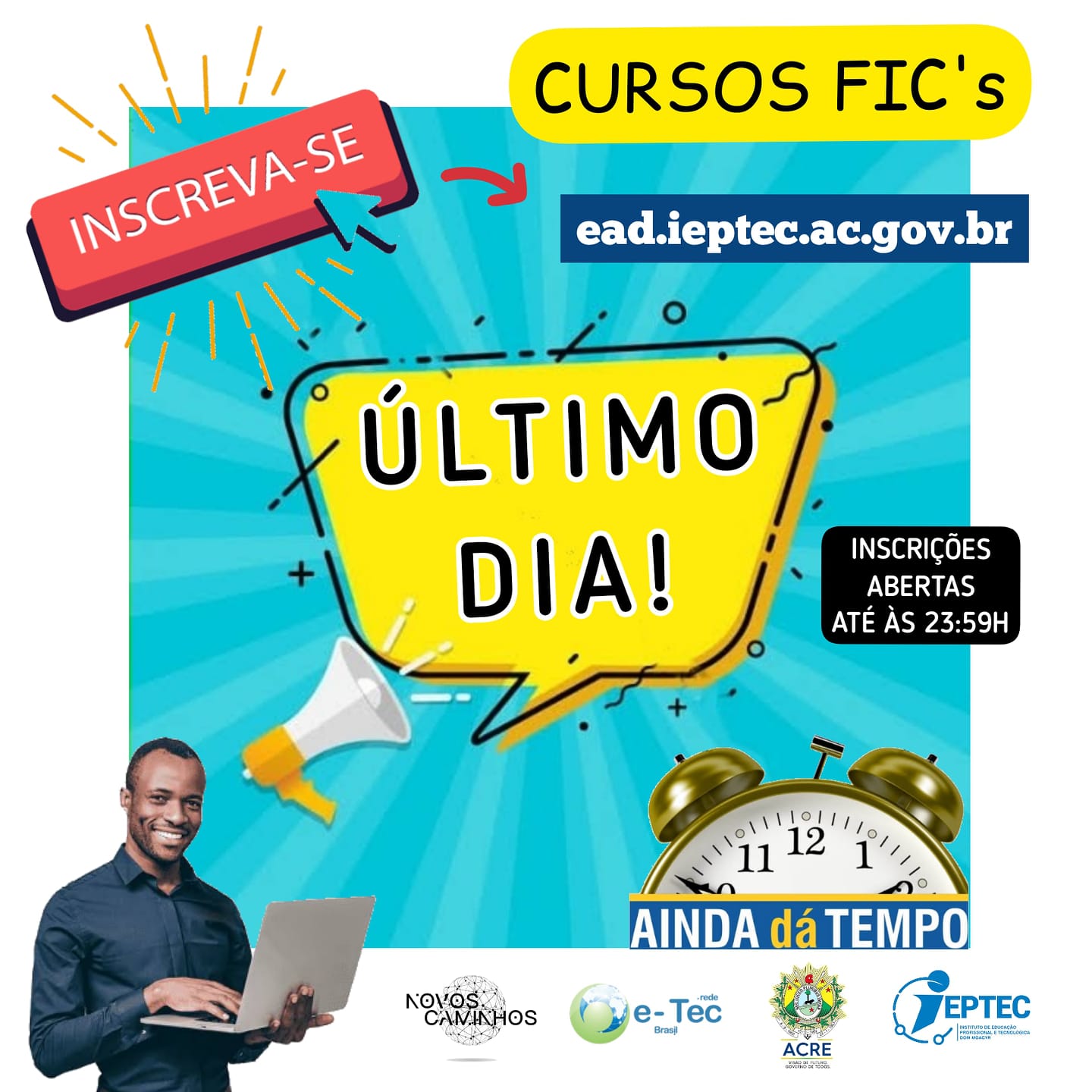 Cursos Fic's: inscrições encerram hoje
