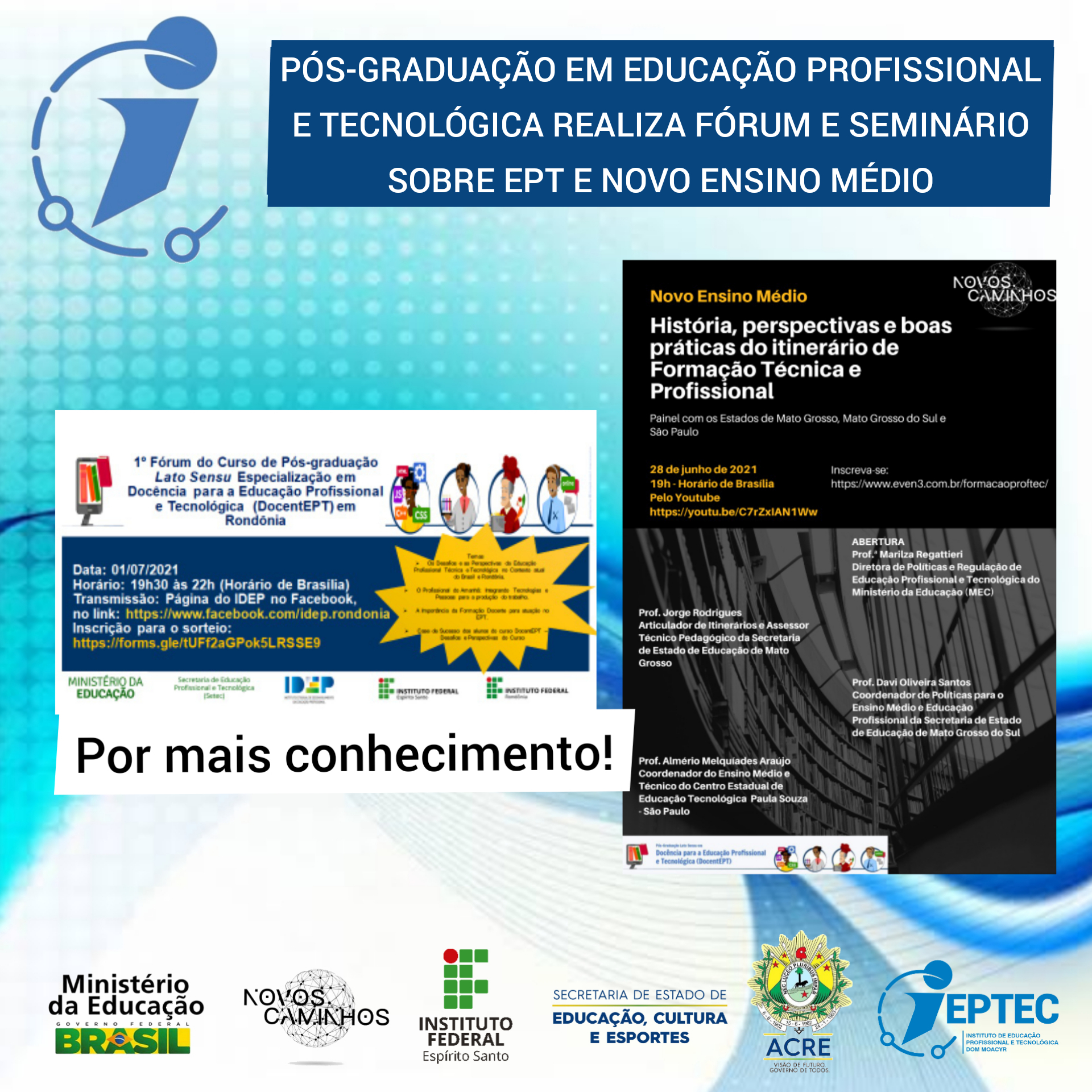 FORUM SEMINÁRIO PÓS